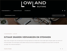 Tablet Screenshot of lowlandguitars.nl